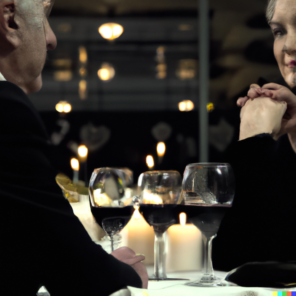 Couple Drinking In a Bar